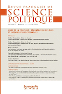 Revue française de science politique, no 71-1